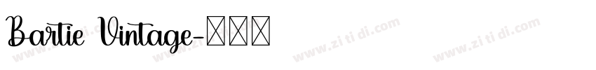 Bartie Vintage字体转换